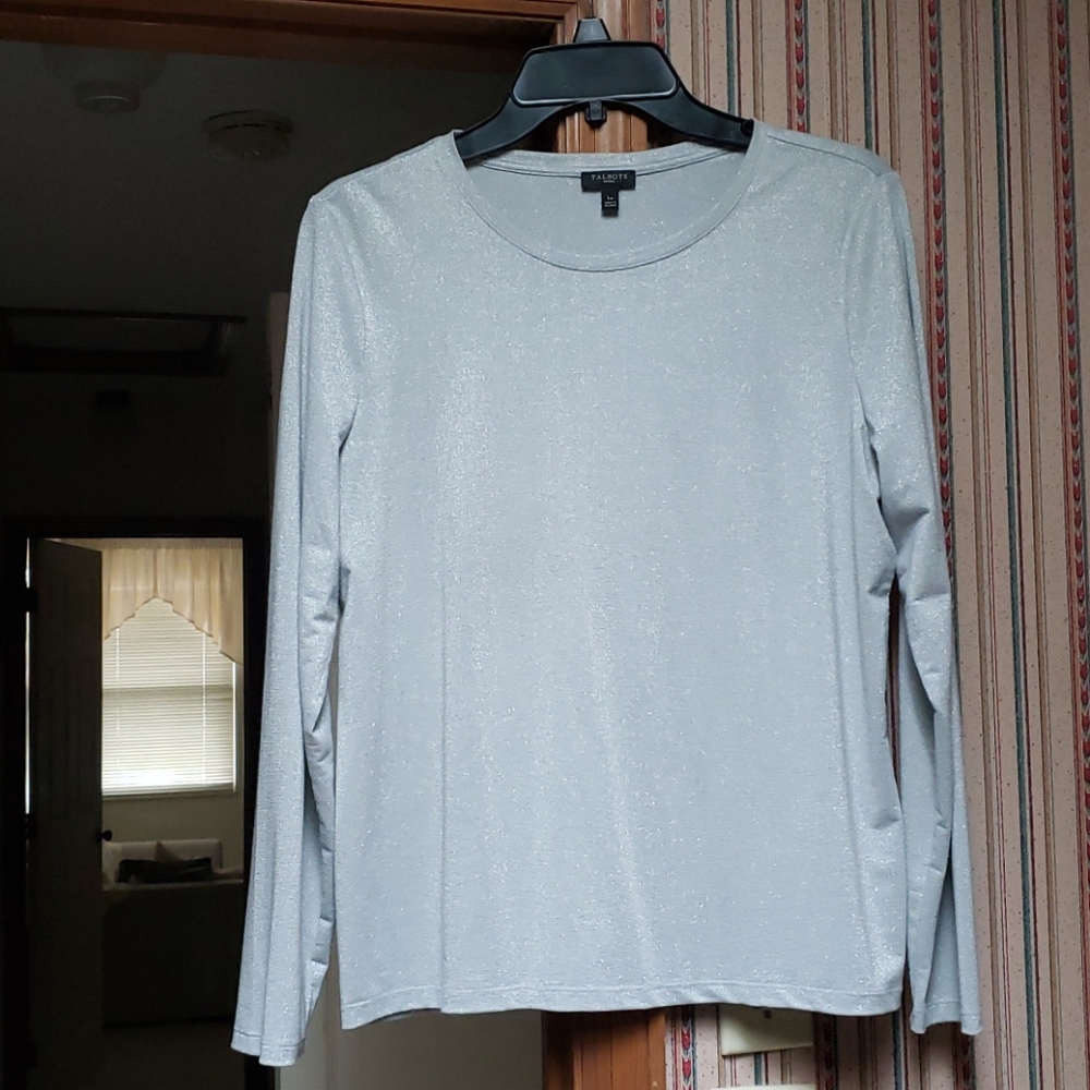 Silver sparkle top.